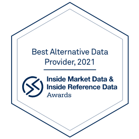Inside Market Data Awards 2021 - Best Alternative Data Provider Blue